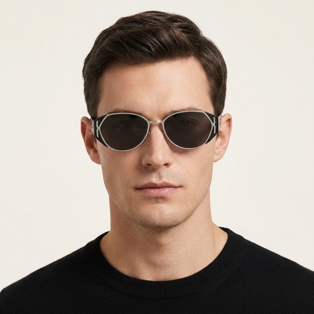 New European American Fashion Cat's Eye Sunglasses UV400 Full Frame Unisex Trendy Orange Gold White for Outdoor Activities
