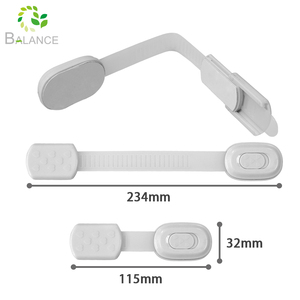 Loquet de sécurité adhésif réglable pour bébé, pour toilettes, portes coulissantes, réfrigérateurs, armoires et tiroirs, protection enfant - Product Image 5
