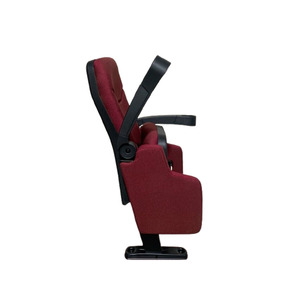 Asientos de Cine Plegables de Lujo de Tela Roja, Sillas <span class=keywords><strong>VIP</strong></span> para Auditorio de Iglesia, Usadas en Teatro - Product Image 2