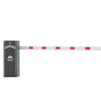 Système de barrière de sécurité automatique en métal à poteau droit pour parking avec moteur DC sans balais