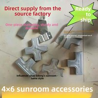Accessoires universels pour véranda carrée 4x6 en acier épaissi, sans soudure, intégrés et amovibles, fabriqués en Chine