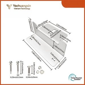 ตะขอเกี่ยวอะลูมิเนียม รูปตัว T แบบเรียบ ความยาว 80 มม. มีสามร่อง รุ่น 05 - Product Image 5