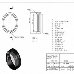 LBTEK VR1-520 ตัวหน่วงคลื่นครึ่งวงจรโพลีเมอร์แบบทรูซีโรออร์เดอร์ 520 นาโนเมตร - Product Image 2