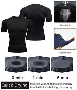 Camiseta Deportiva de Punto Raglán para Hombre, Impresión Digital, Corte Ajustado, Transpirable, Secado Rápido, Spandex/Nailon, Personalizable - Product Image 3