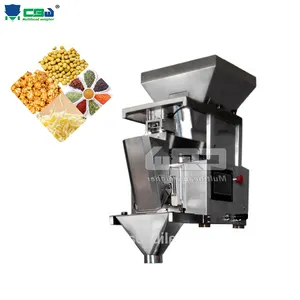 Mesin pengepakan beras 5Kg, alat penimbang biji kopi Granule otomatis mengisi timbangan Linear kepala tunggal