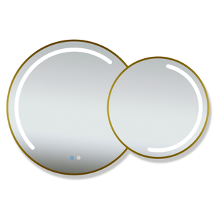 Fullkenlight chống sương mù vàng khung Gương phòng tắm Ý tưởng thiết kế có thể điều chỉnh <span class=keywords><strong>Led</strong></span> Gương phòng tắm - Product Image 6