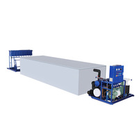 Nouvelle machine à glace en blocs automatique à réfrigération au sel de 10 tonnes/jour, personnalisable, en acier inoxydable 304, avec systèmes Emerson/Hitachi/Fusheng, pour usage commercial