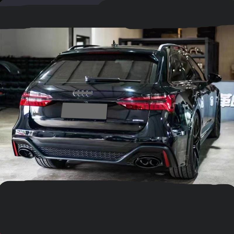 A6 Avant Upgrade RS6 Front Bumper Front Lip Grill Kit Rear Diffuser ...