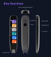 Stylo de traduction intelligent 3,7 pouces avec traduction en ligne et hors ligne, reconnaissance de photos et de voix, traduction de langues avec le stylo traducteur S65 Pro