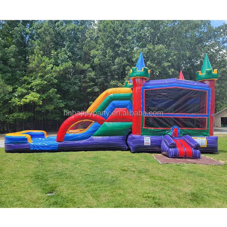 Commercial air bounce house with slide bouncer combo rental and family for kids and adults