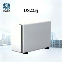 Servidor de Almacenamiento NAS Synology DS223J Original, 4 Núcleos, 1.4 GHz, DDR4, 512 MB, 2 Bahías, DiskStation, Expansión de 4 Bahías, Almacenamiento en Red