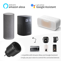 Prise Wifi Tuya 16A Smart Home Prise de courant électrique standard ue avec fonction de surveillance de l'énergie