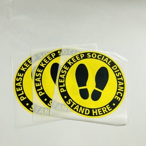 Tự-Dính Thân Thiện Với Môi Có Thể Tháo Rời Sàn Không Thấm Nước Dán Xã Hội Distancing Tầng Stickers - Product Image 5