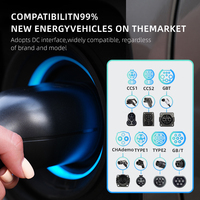 Chargeur rapide DC intelligent 60 kW pour véhicules électriques, borne de recharge pour véhicules utilitaires électriques, montage au sol, interface TYPE 2, IP54, RFID