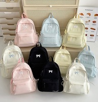 Mochila Escolar OEM para Niñas de Primaria y Secundaria, Pequeña, Linda, Estilo Moderno, de Alta Gama, Gran Capacidad, Lona, Poliéster