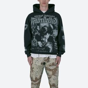 Sweat à capuche personnalisé avec logo Tribulation, poche avant, sweat à capuche en polaire technique, 100% coton de haute qualité, sweat à capuche en tapisserie - Product Image 1