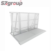 Barrière de sécurité modulaire anti-explosion en alliage d'aluminium de haute qualité, clôture pliante pour l'isolation du trafic, les concerts et les événements en plein air