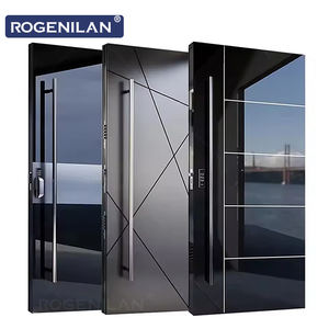 Portes <span class=keywords><strong>de</strong></span> sécurité blindées extérieures en aluminium sur mesure Rogenilan, anti-effraction, pour entrée principale des maisons - Product Image 2