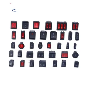 High quality LED on-off rocker switch Waterproof for Car bus rocker switch oval rocker switch