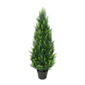 A prova di UV cedro artificiale cipresso albero erba PE materiale giardino esterno decorazione Bonsai pianta - Product Image 4