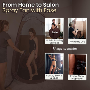 Cabina <span class=keywords><strong>de</strong></span> <span class=keywords><strong>bronceado</strong></span> portátil con estuche <span class=keywords><strong>de</strong></span> transporte, ventana transparente para un perfecto <span class=keywords><strong>bronceado</strong></span> en aerosol, tienda <span class=keywords><strong>de</strong></span> <span class=keywords><strong>bronceado</strong></span> para el hogar y Salo - Product Image 3