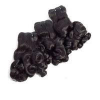 LONGFOR 100% Cheveux brésiliens bruts non traités 8A Fumi Curly 100% paquets de cheveux humains 10 "-22" doux et lisses pour les femmes