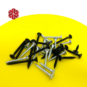 Vis pour <span class=keywords><strong>cloison</strong></span> sèche phosphatée à tête de clairon noir #6x2 en filetage fin pointe pointue bois mur sec vis pour panneau de gypse 1000 pièces dans la boîte - Product Image 2