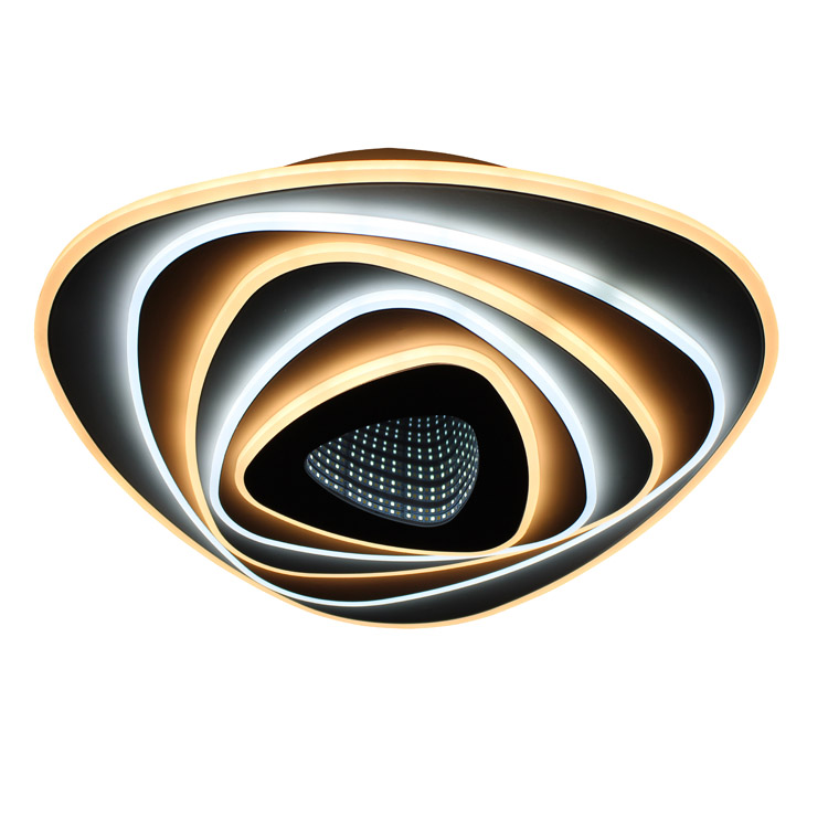 Новинка, подвесные черные круглые светодиодные потолочные светильники для ресторана 104 Вт, 208 Вт, 2020 Вт