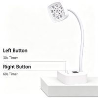Lampe à ongles UV LED mini professionnelle - Séchoir à ongles intelligent avec capteur pour vernis gel - Lampe UV portable pour ongles avec écran numérique