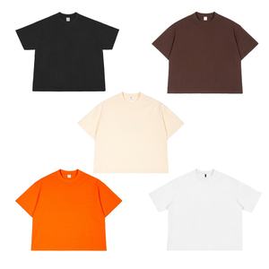 240gsm เสื้อยืดผ้าฝ้าย100% โอเวอร์ไซส์ทรงบ็อกซี่ฟิตเนส - Product Image 2