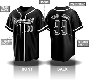 Maillot de baseball personnalisé pour hommes et femmes chemises d'uniforme personnalisées numéros de nom imprimés conception cousue préférée des fans de sport - Product Image 1