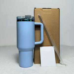 BPA-Free Outdoor Travel 30oz <b>40oz</b> Insulated Cup Vacuum Flask Stainless Steel <b>Tumbler</b> <b>with</b> <b>Handle</b> Straw Lid - Product Image 6