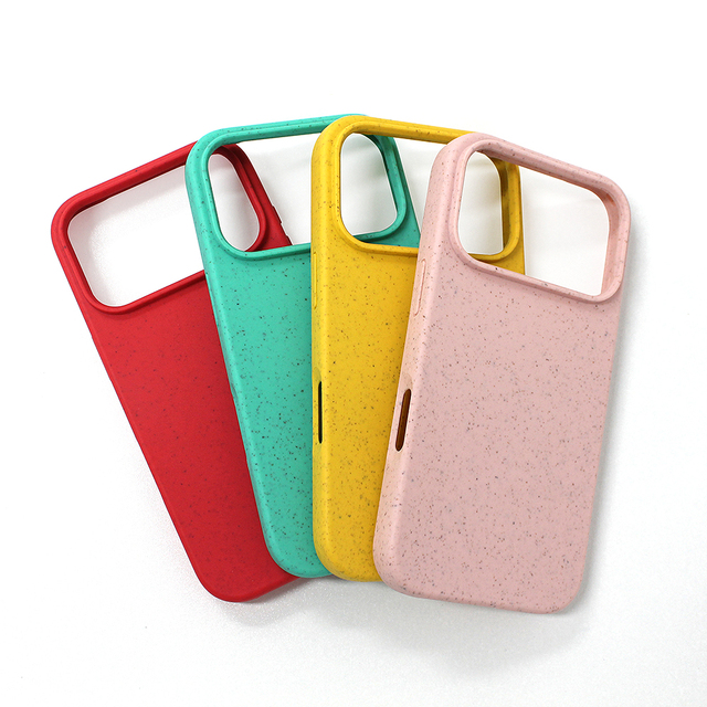 For iPhone Biodegradable Case Wheat Straw TPU Case for iPhone 17 Air Eco Friendly Case
