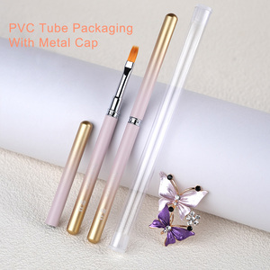 Ensemble de pinceaux à ongles avec manche métallique pour nail art, dégradé, grands carrés, ovales, plats, biseautés, pour gel, ombré, fleurs marguerites, liner et peinture, pour manucure - Product Image 4