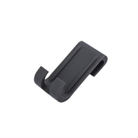 Raclette de nettoyage noire en silicone et acier inoxydable pour salle de bain et voiture