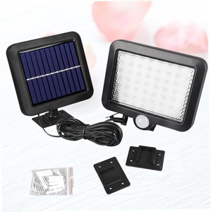 Applique murale solaire étanche à capteur LED, type split, pour extérieur, cour, garage, jardin, cour intérieure - Product Image 1