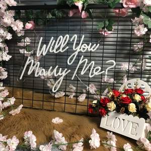 Letreros de neón con letras iluminadas para decoración de boda, señal para boda, dormitorio - Product Image 5