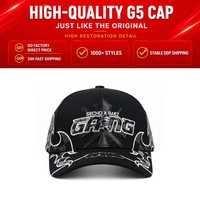 Promotion Spéciale DH Mz Casquettes de Baseball en Daim à 5 Panneaux Broderie Flamme en Cristal Originales G5 Baez avec NFC