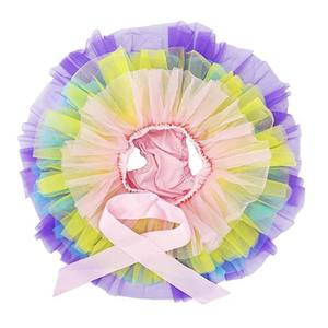 Set di abbigliamento per neonate Baby girls Happy Birthday a maniche corte compleanno tutù rosa abiti vestiti per bambine MBGO-006 - Product Image 3