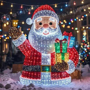 ไฟสาย LED รูปซานตาคลอสใช้กลางแจ้งสำหรับฉากในงานเทศกาลและฉากกลางคืนและสี่เหลี่ยมเชิงพาณิชย์ - Product Image 4