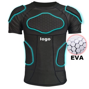 YOUNGSON Bulk Custom Rugby Sets - Club Logo <b>Padded</b> Uniform Wholesale Multi-sport Safety Gear Compression <b>Padded</b> <b>Shirt</b> Base Layer - Product Image 2