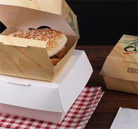 Scatola ecologica per hamburger a conchiglia da asporto con Design personalizzato contenitore usa e getta per Fast Food
