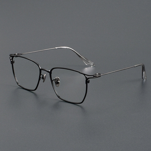 80999 Lunette De Luxe光学高級チタン金属眼鏡フレームビンテージパーソナライズ光学メガネ男性用ダイヤモンド - Product Image 1