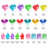 Offre Spéciale – Boîte Mystère de Jouets Anti-Stress Squishy à Rebond Lent en Forme de Goutte d'Eau, Cœur, Diamant, Glitter Cristal pour Enfants et Adultes