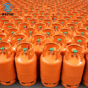 Nijerya tanzanya Kenya gana gaz Lpg şişe 3kg 5kg 6kg 9kg 12.5kg 15kg 48kg propan Lpg gaz silindirleri ızgara ve brülör