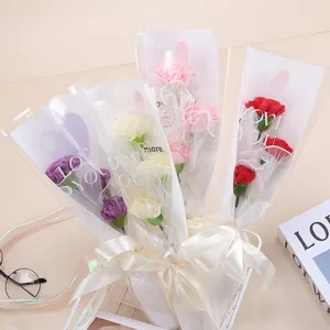 Hot Selling Craft Soap Flower Mother's Day Gift Soap Rose Artificial Flower Gift Soap Flower Bouquet