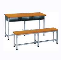 Meubles scolaires de bonne qualité, table et chaise d'étude en bois avec un design moderne, ignifuge, garantie de 5 ans