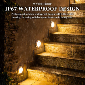 Berserk INGROUND-90 Luminaire LED extérieur encastré en verre trempé 1W 2700K pour piscine, patio, allée, faible MOQ, personnalisation du design - Product Image 5