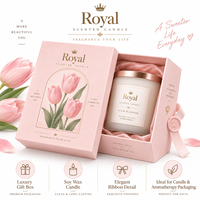 Boîtes d'emballage personnalisées pour bougies, boîte cadeau rigide de luxe avec logo pour bougies parfumées, emballage de marque, fabricant OEM ODM