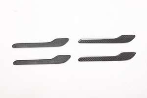 Pour <span class=keywords><strong>Tesla</strong></span> modèle <span class=keywords><strong>3</strong></span> 4 pièces/ensemble en Fiber de carbone poignée de porte de voiture couverture garniture décoration protecteur - Product Image 6